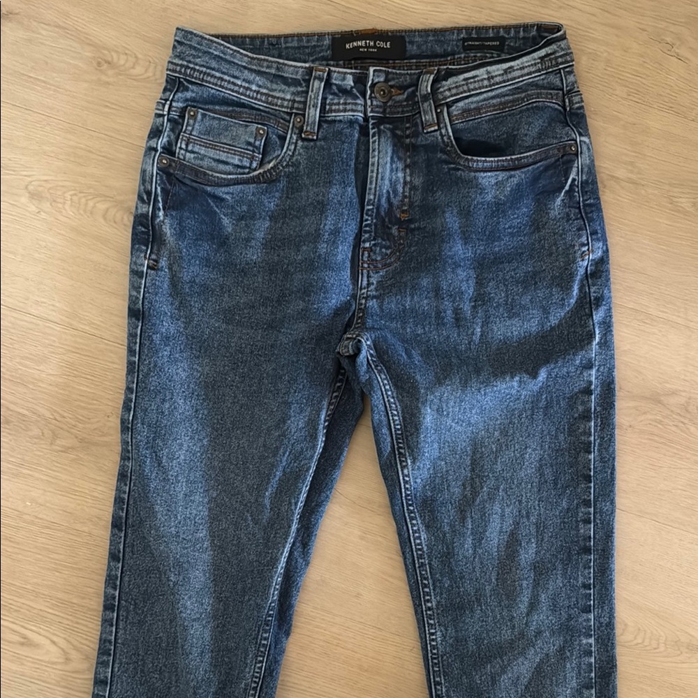 Kenneth Cole Dark Wash Slim Men's Jeans